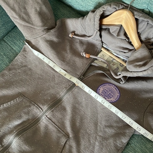 Tentree Zip up hoodie Size Medium Grey/Purple - Picture 9 of 11